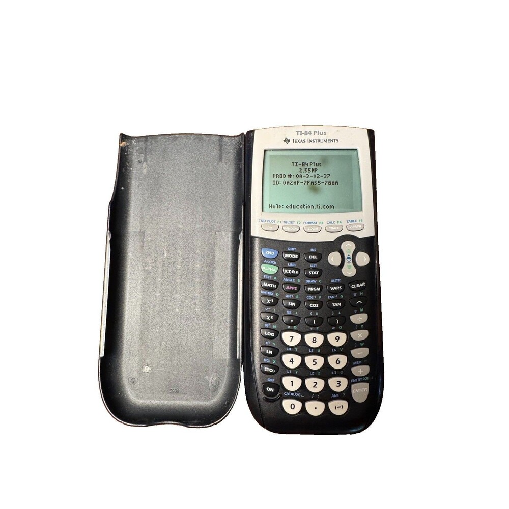 Texas Instruments TI-84 Plus Graphing Calculator w/ Cover Tested & Working